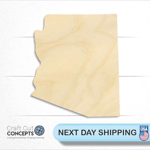 State Arizona - Laser Cut Out Unfinished Wood Craft Shape STAT51 State Arizona - Laser Cut Out Unfinished Wood Craft Shape STAT51
