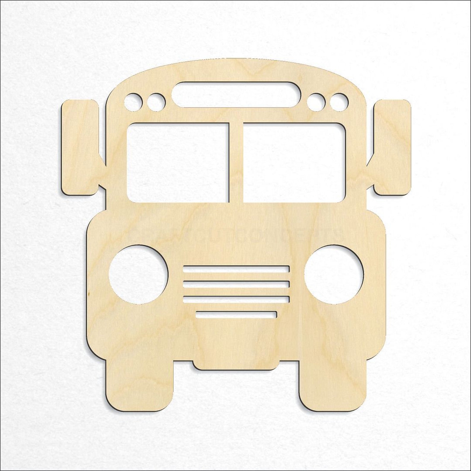 School Bus - Laser Cut Unfinished Wood Cutout Craft Shapes - Etsy