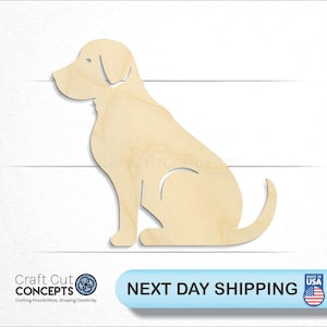 Dog - Laser Cut Out Unfinished Wood Craft Shape DOG9 Dog - Laser Cut Out Unfinished Wood Craft Shape DOG9