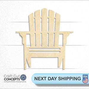 Decor Chair Adirondack - Laser Cut Out Unfinished Wood Craft Shape BCH13 Decor Chair Adirondack - Laser Cut Out Unfinished Wood Craft Shape BCH13