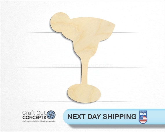 Drink - Laser Cut Out Unfinished Wood Craft Shape FOD150 Drink - Laser Cut Out Unfinished Wood Craft Shape FOD150