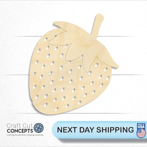 Strawberry - Laser Cut Unfinished Wood Cutout Craft Shapes