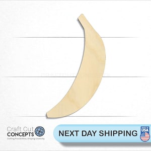 Banana - Laser Cut Unfinished Wood Cutout Craft Shapes