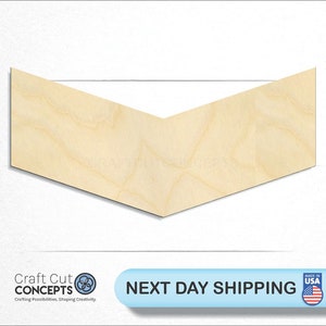 Chevron Arrow - Laser Cut Unfinished Wood Cutout Craft Shapes