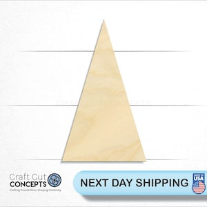 Triangle - Laser Cut Unfinished Wood Cutout Craft Shapes