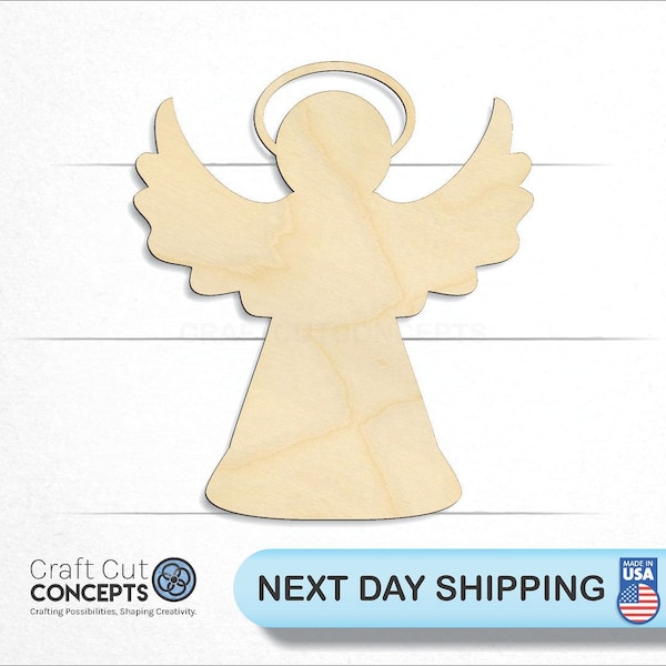 Angel - Laser Cut Unfinished Wood Cutout Craft Shapes