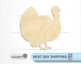 Turkey - Laser Cut Unfinished Wood Cutout Craft Shapes