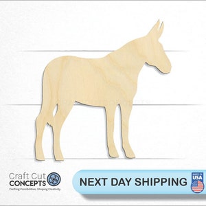Farm Mule - Laser Cut Unfinished Wood Cutout Craft Shapes