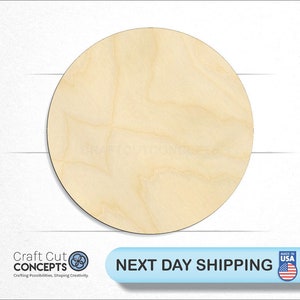 Wood Circle Shape - Laser Cut Unfinished Wood Cutout Craft Shapes