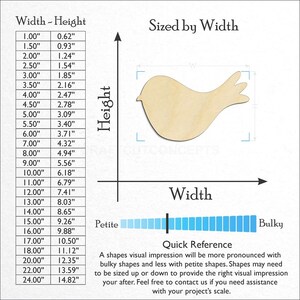 Bird Cute Craft Shape  Baltic Birch craft wood blank sizes available