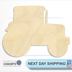 Farm Tractor - Laser Cut Unfinished Wood Cutout Craft Shapes