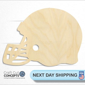 Baseball Helmet Shape - Laser Cut Unfinished Wood Cutout Craft Shapes