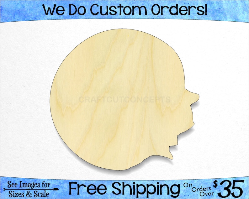 Pick Size SO-0156-02 Laser Cut Unfinished Wood Cutout Shapes Fruit Vegitable Teacher Treat School Large /& Small *2-24 Blueberry Shape