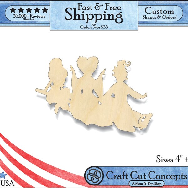 Sisters Wood Cutout Etsy