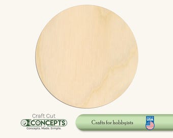 Wood Circle Shape - Laser Cut Unfinished Wood Cutout Craft Shapes