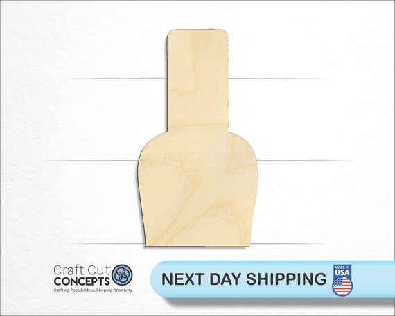 Beauty Nail Polish - Laser Cut Out Unfinished Wood Craft Shape BTY12 Beauty Nail Polish - Laser Cut Out Unfinished Wood Craft Shape BTY12