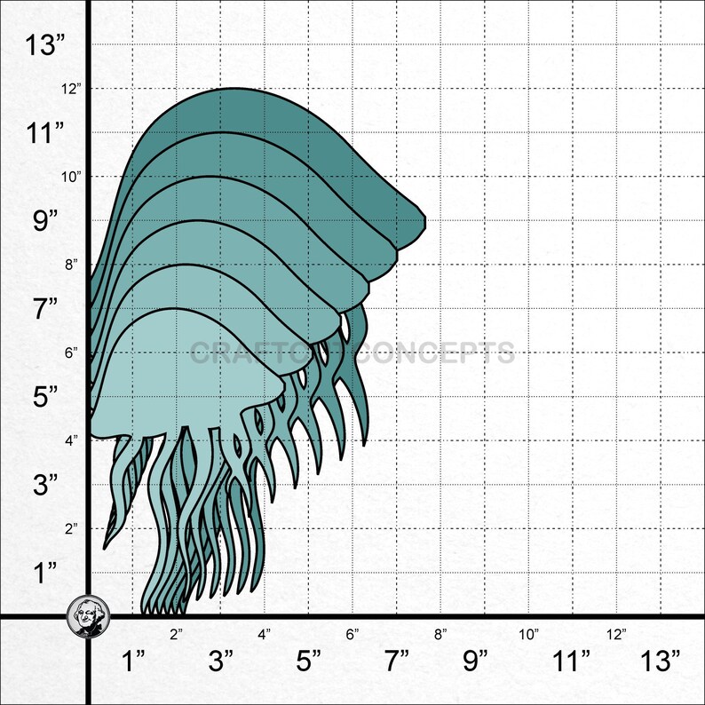 Pick Size -Unfinished Cutout Shapes Marine Life Beach Ocean Fish Beach Kids SO-0174 *2-24 Large /& Small Jelly Fish Shape