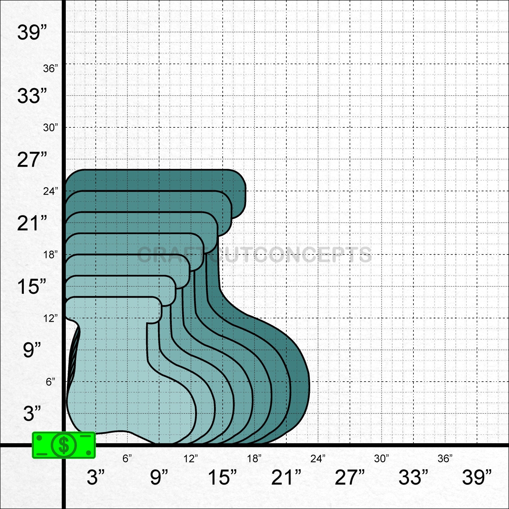 Christmas Stocking Large & Small Pick Size Unfinished Etsy