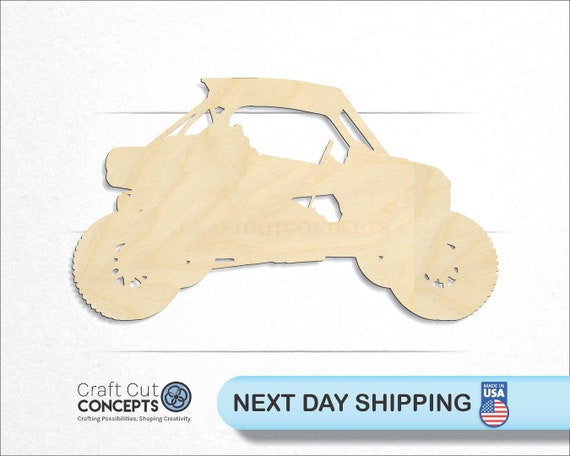 Car Camper - Laser Cut Out Unfinished Wood Craft Shape CAR4 Car Camper - Laser Cut Out Unfinished Wood Craft Shape CAR4