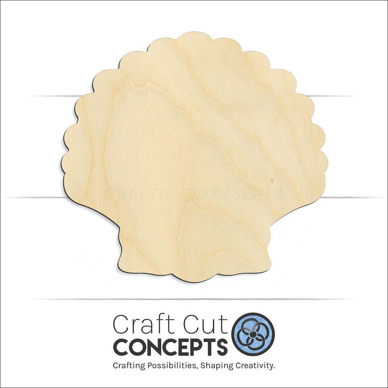 Sea Shell Clam - Laser Cut Unfinished Wood Cutout Craft Shapes - Etsy