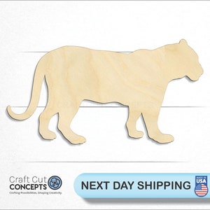 African Lioness Pride - Laser Cut Unfinished Wood Cutout Craft Shapes