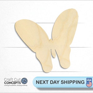Futtering Butterfly - Laser Cut Unfinished Wood Cutout Craft Shapes