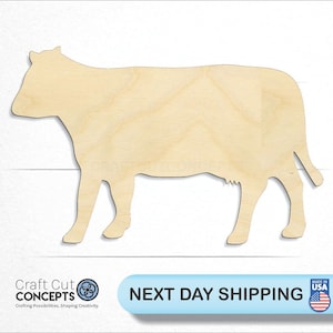 Beef Cattle - Laser Cut Unfinished Wood Cutout Craft Shapes