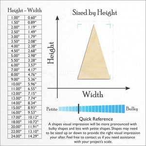 Triangle Shape Equilateral  Baltic Birch craft wood blank sizes available