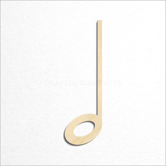 Music Note - Laser Cut Out Unfinished Wood Craft Shape MSC25 Music Note - Laser Cut Out Unfinished Wood Craft Shape MSC25