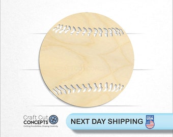 Baseball - Laser Cut Unfinished Wood Cutout Craft Shapes