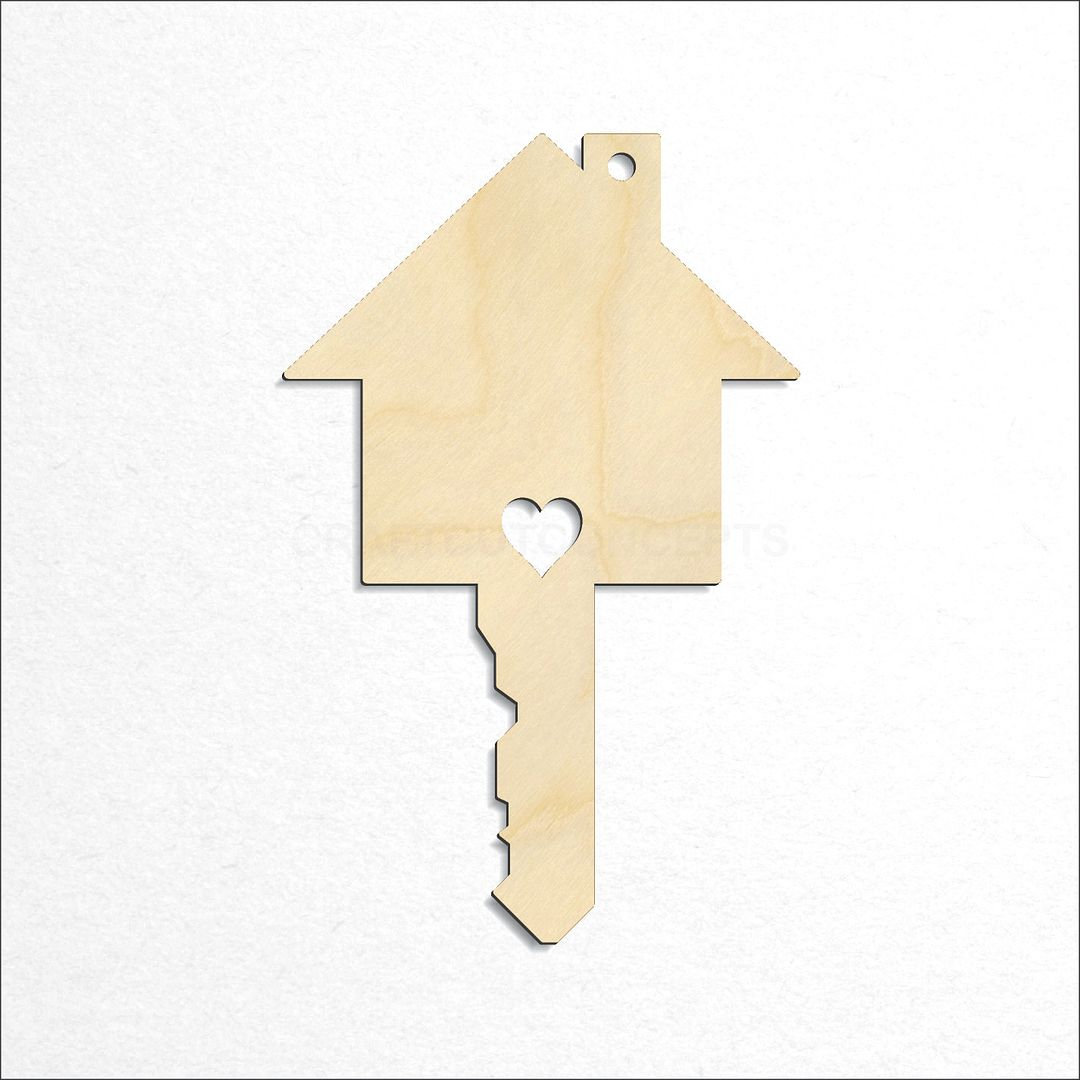 Key House Cut Decorative House Key - Laser Cut Unfinished Wood Cutout Craft Shapes - Etsy