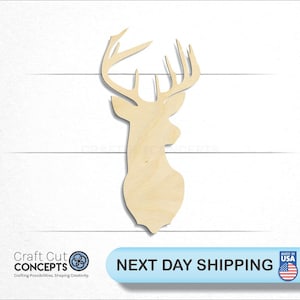 Scene Deer - Laser Cut Out Unfinished Wood Craft Shape DER13 Scene Deer - Laser Cut Out Unfinished Wood Craft Shape DER13