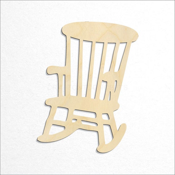 Decor Chair - Laser Cut Out Unfinished Wood Craft Shape DCR35 Decor Chair - Laser Cut Out Unfinished Wood Craft Shape DCR35