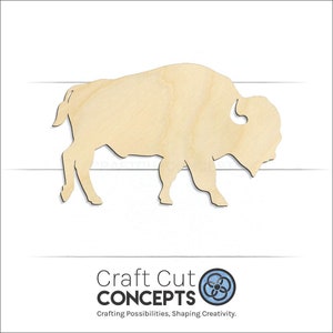 Buffalo Bison Shape - Laser Cut Unfinished Wood Cutout Craft Shapes - Etsy
