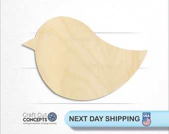 Bird Cute - Laser Cut Unfinished Wood Cutout Craft Shapes