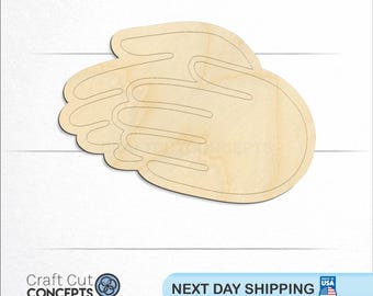 Hand Washing Symbol - Laser Cut Unfinished Wood Cutout Craft Shapes