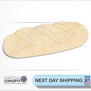 Bread Loaf - Laser Cut Unfinished Wood Cutout Craft Shapes