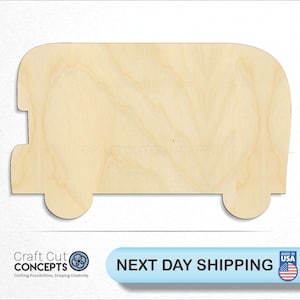 Double Decker Bus - Laser Cut Unfinished Wood Cutout Craft Shapes