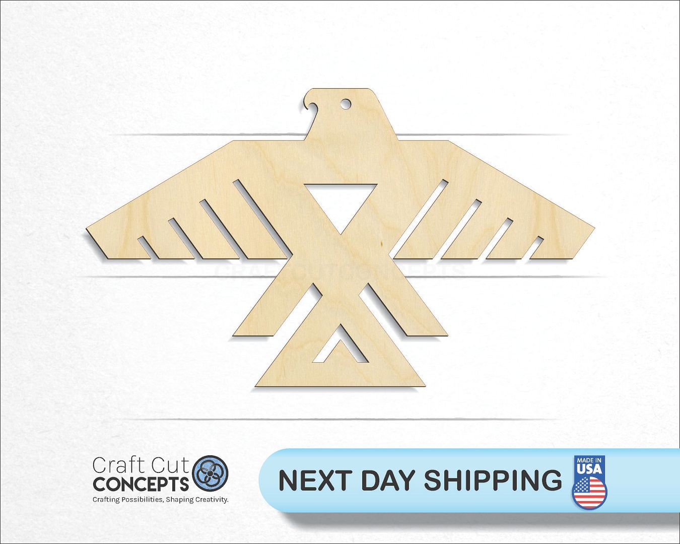 Thunderbird Native American - Laser Cut Unfinished Wood Cutout Craft ...