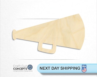 Megaphone - Laser Cut Unfinished Wood Cutout Craft Shapes