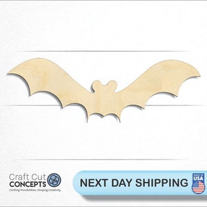 Bat - Laser Cut Out Unfinished Wood Craft Shape BAT16 Bat - Laser Cut Out Unfinished Wood Craft Shape BAT16