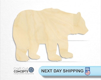 Bear - Laser Cut Unfinished Wood Cutout Craft Shapes