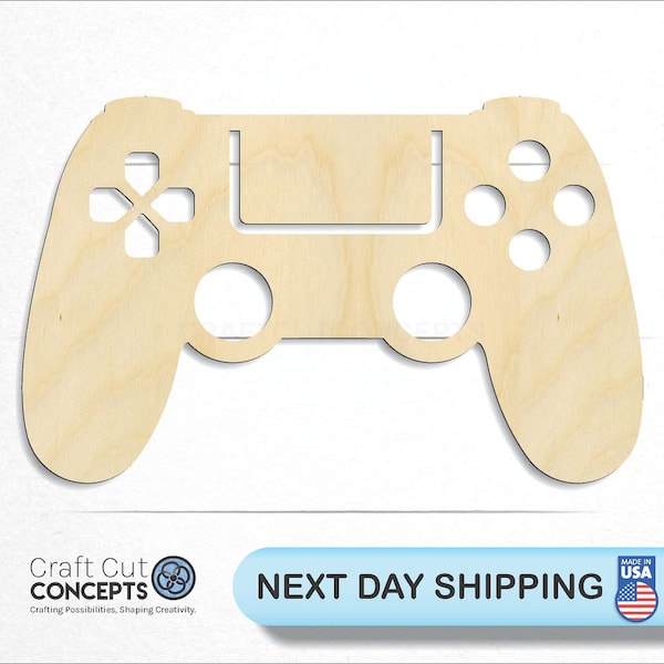Game Controller - Laser Cut Unfinished Wood Cutout Craft Shapes