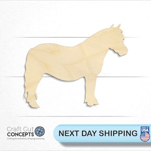 Pony - Laser Cut Unfinished Wood Cutout Craft Shapes