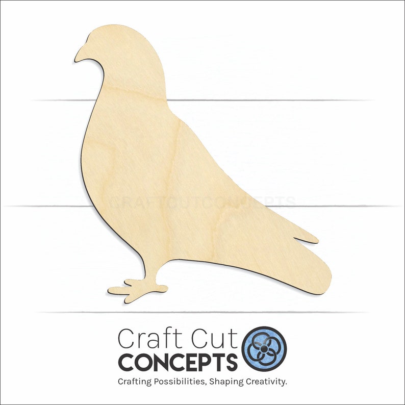 Pigeon Bird Shape - Laser Cut Unfinished Wood Cutout Craft Shapes - Etsy