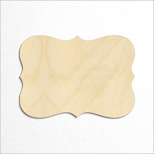 Fancy Award Craft Plaque Frame - Laser Cut Unfinished Wood Cutout Craft ...