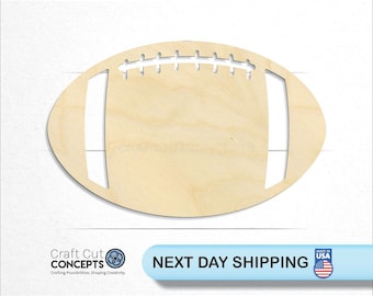 Football - Laser Cut Unfinished Wood Cutout Craft Shapes