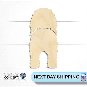 Sign Dog - Laser Cut Out Unfinished Wood Craft Shape DOG101 Sign Dog - Laser Cut Out Unfinished Wood Craft Shape DOG101