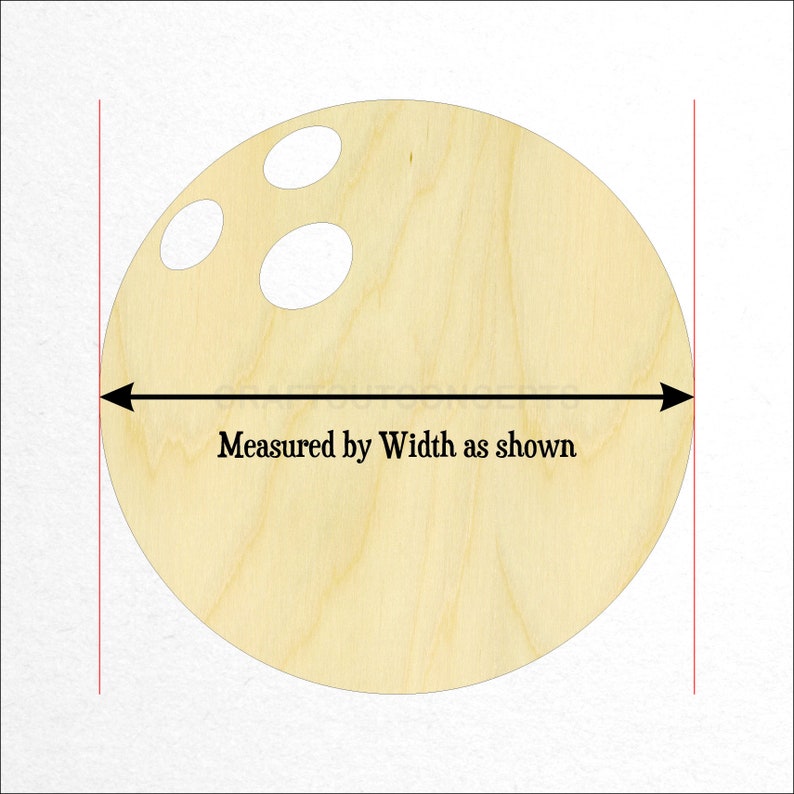 Bowling Ball Shape- Large /& Small Pick Size Unfinished Cutout Shapes Crafting Bowling Ball Sport Hobby *2-24 SO-0295