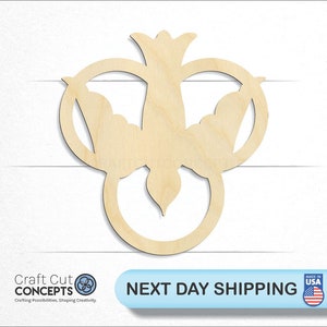 Trinity Dove Holy Spirit Religious - Laser Cut Unfinished Wood Cutout Craft Shapes